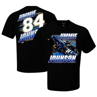 T-shirt noir Jimmie Johnson Blister pour homme de la collection LEGACY Motor Club Team