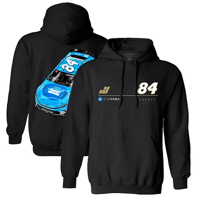 Sweat à capuche noir Jimmie Johnson Carvana de la collection LEGACY Motor Club Team pour hommes