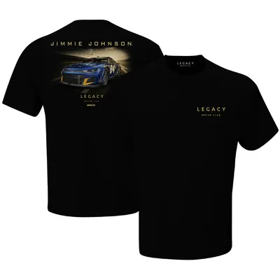 T-shirt noir Jimmie Johnson Carvana pour homme de la collection LEGACY Motor Club Team