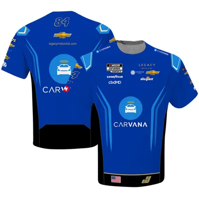 Jimmie Johnson LEGACY Motor Club Team Collection Carvana Sublimated Uniform T-Shirt - Blue