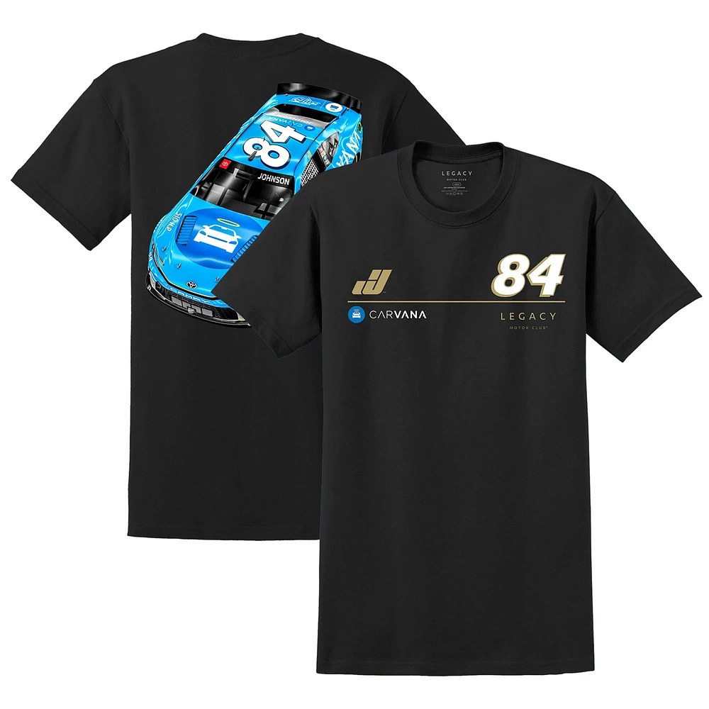 T-shirt de voiture LEGACY Motor Club Team Collection charbon bois Jimmie Johnson Carvana pour hommes