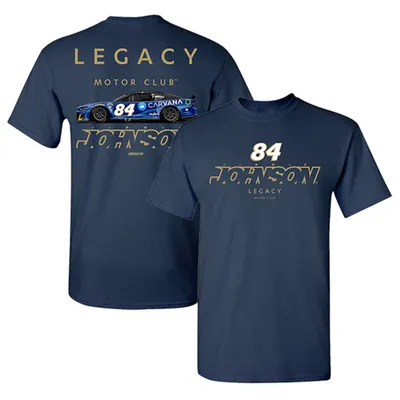 Jimmie Johnson LEGACY Motor Club Team Collection 2023 #84 Carvana T-Shirt - Navy