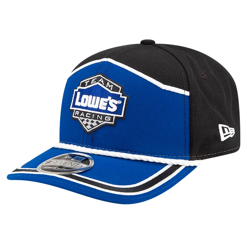 Men's New Era Royal/Black Jimmie Johnson Lowe's 9SEVENTY Stretch-Snap Hat