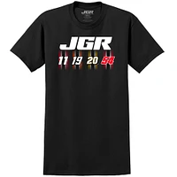 T-shirt noir pour homme de la collection Joe Gibbs Racing Team avec voiture course