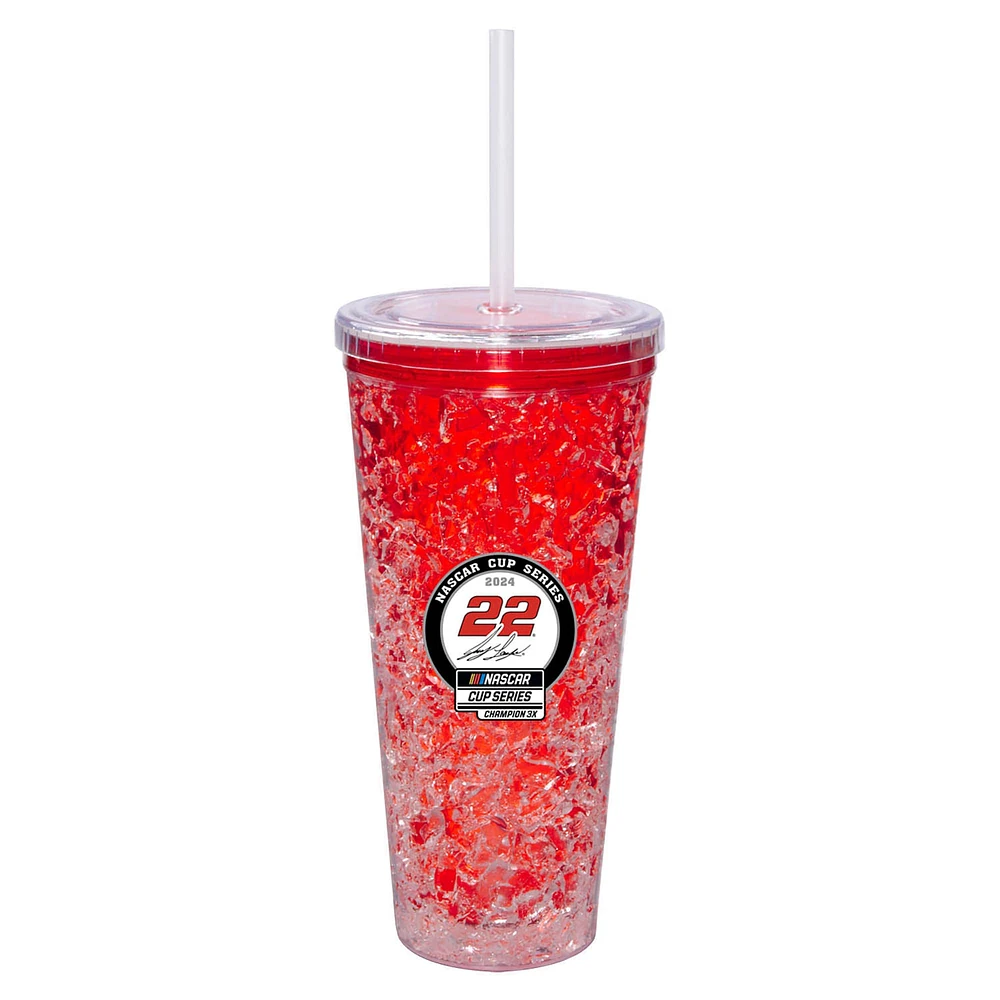 Verre à boire à congélateur de 22 oz Joey Logano, triple champion de la NASCAR Cup Series