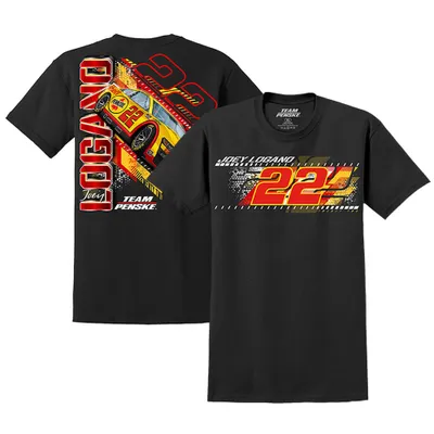 Joey Logano Team Penske Shell Pennzoil Car T-Shirt - Black