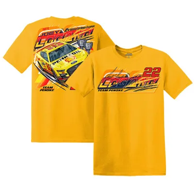 Joey Logano Team Penske Car T-Shirt - Gold