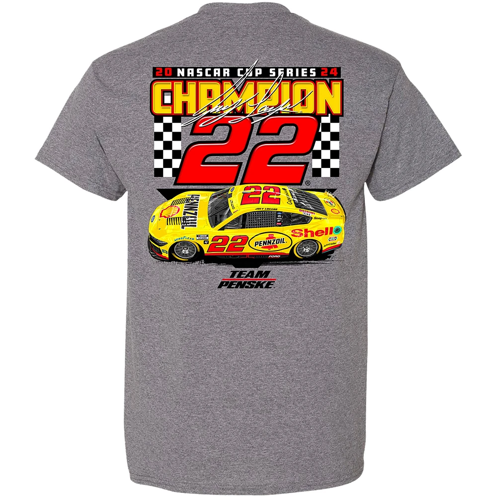 Men's Team Penske Joey Logano 2024 NASCAR Cup Series Champion Car T-Shirt