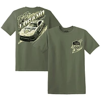 Men's Team Penske Green Joey Logano Military Car T-Shirt