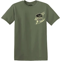 Men's Team Penske Green Joey Logano Military Car T-Shirt