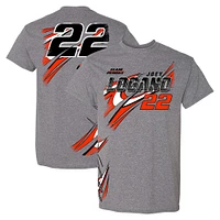 T-shirt style de vie Team Penske Heather Charcoal Joey Logano pour hommes