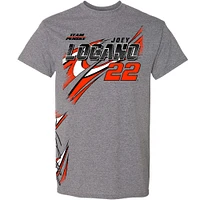 T-shirt style de vie Team Penske Heather Charcoal Joey Logano pour hommes