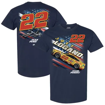 Joey Logano Team Penske Patriotic Fuel T-Shirt - Navy