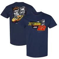 Men's Team Penske  Navy Joey Logano Shell/Pennzoil Car T-Shirt