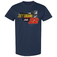 Men's Team Penske  Navy Joey Logano Shell/Pennzoil Car T-Shirt