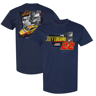 Men's Team Penske  Navy Joey Logano Shell/Pennzoil Car T-Shirt