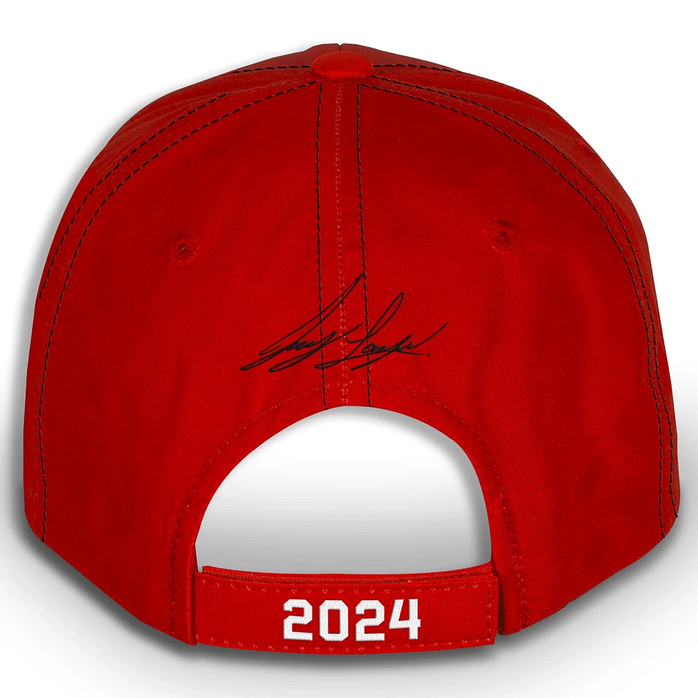 Casquette ajustable à gros numéro pour homme Team Penske Red Joey Logano 2024 NASCAR Cup Series Champion