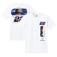 Men's Team Penske  White Joey Logano Autotrader Car T-Shirt