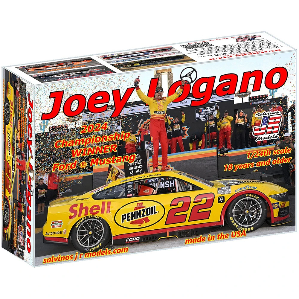 Salvinos JR Models Joey Logano 2024 NASCAR Cup Series Champion 1:24 Model Car Kit