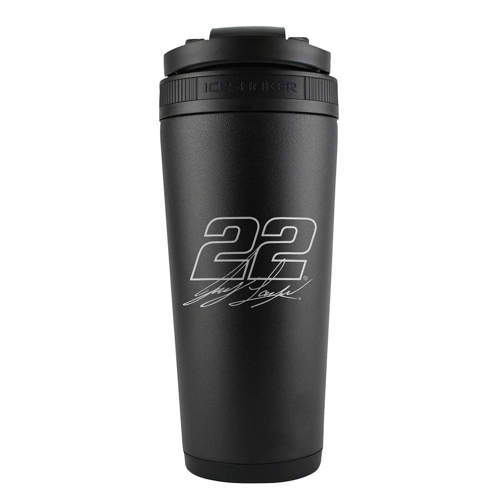 WinCraft Joey Logano 26oz. Bouteille de mélangeur de shaker à glace en acier inoxydable