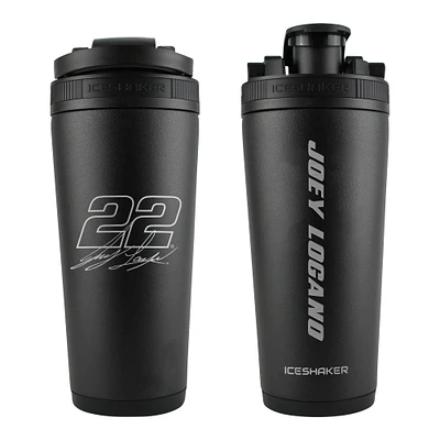 WinCraft Joey Logano 26oz. Bouteille de mélangeur de shaker à glace en acier inoxydable