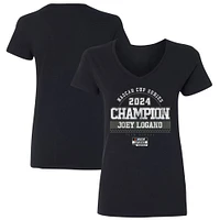 Women's Team Penske  Black Joey Logano 2024 NASCAR Cup Series Champion Road V-Neck T-Shirt