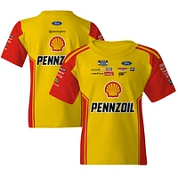 Youth Team Penske  Yellow Joey Logano Shell/Pennzoil Uniform T-Shirt