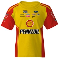 Youth Team Penske  Yellow Joey Logano Shell/Pennzoil Uniform T-Shirt