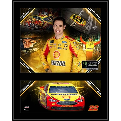 Joey Logano 12" x 15" 2018 NASCAR Monster Energy Cup Series Champion Sublimated Plaque