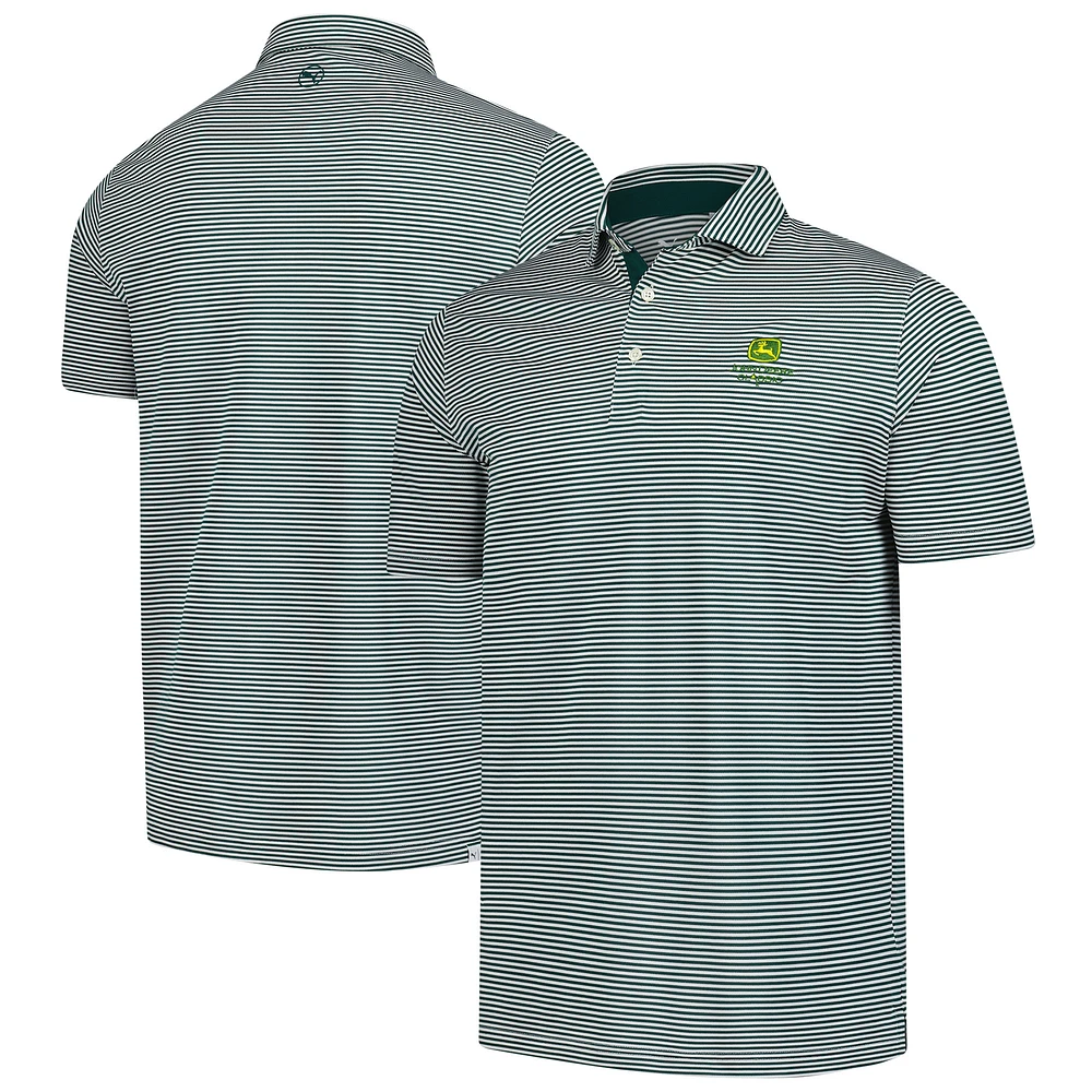 Men's Puma  Hunter Green John Deere Classic Isle Pique Polo