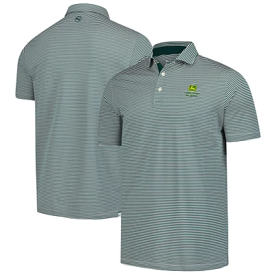 Men's Puma  Hunter Green John Deere Classic Isle Pique Polo