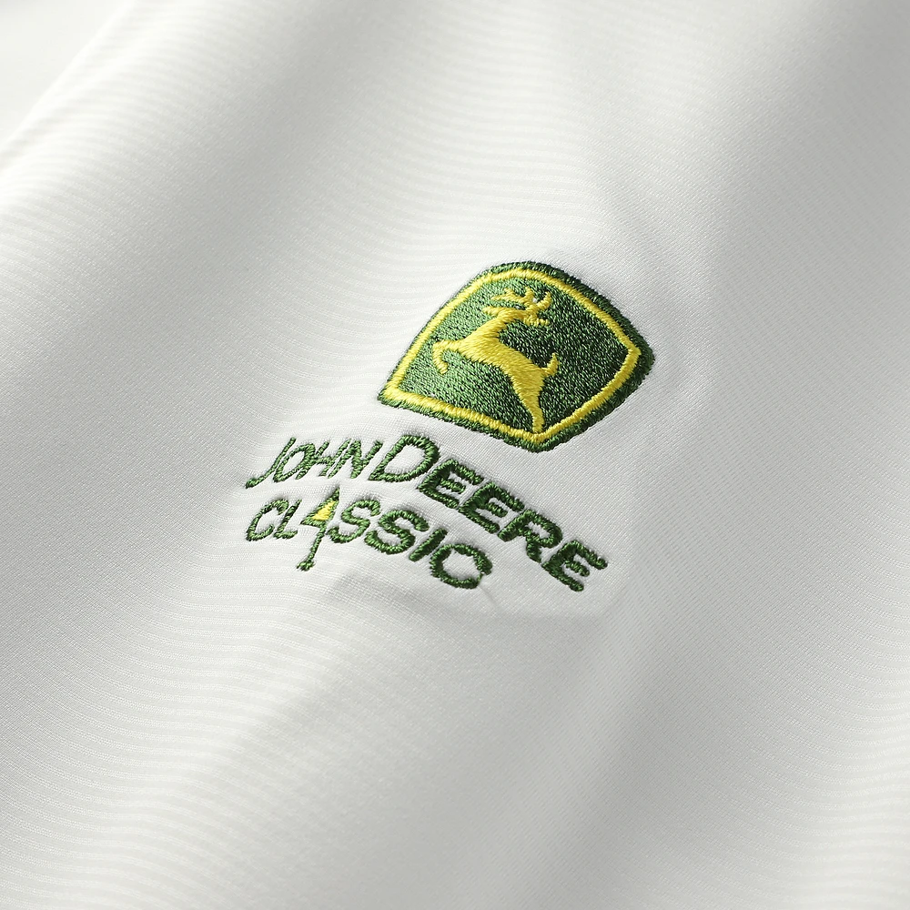 Men's Puma  White John Deere Classic You-V Quarter-Zip Pullover