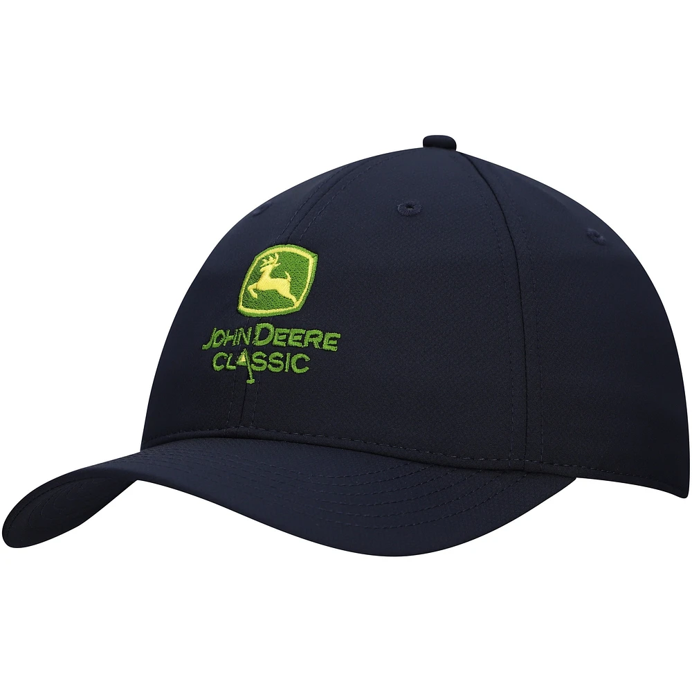 Casquette ajustable John Deere Classic Frio AeroSphere Ahead pour hommes, bleu marine