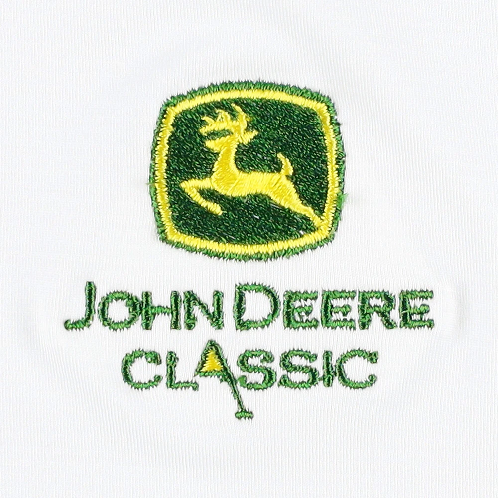 Men's Puma White John Deere Classic YouV Quarter-Zip Top