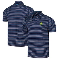 Men's Under Armour Navy John Deere Classic Tee To Green Trace Stripe Polo