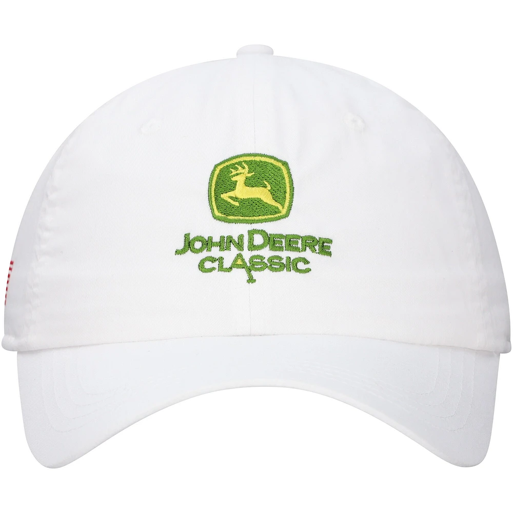 Chapeau réglable unisexe Ahead blanc John Deere Classic Shawmut