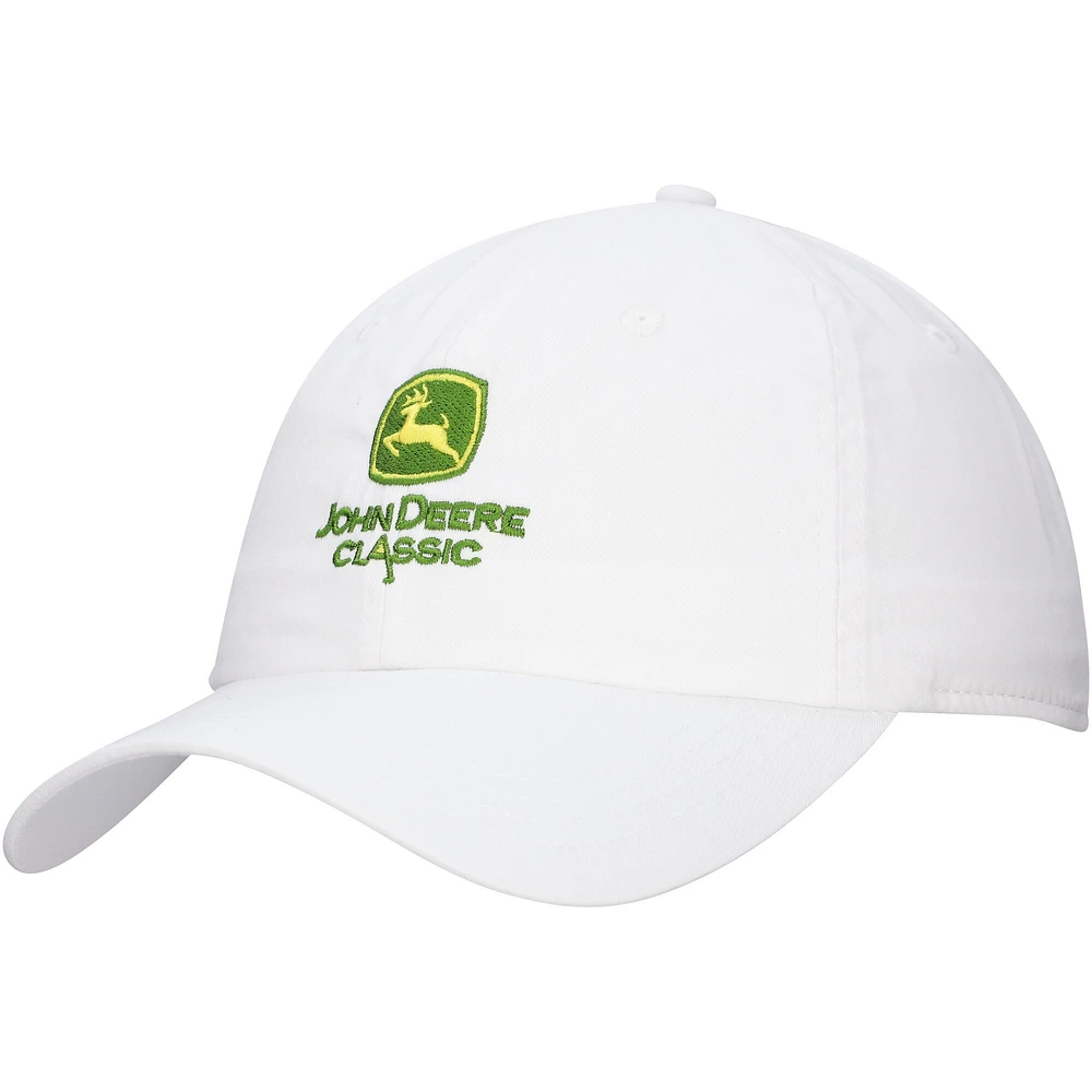 Chapeau réglable unisexe Ahead blanc John Deere Classic Shawmut