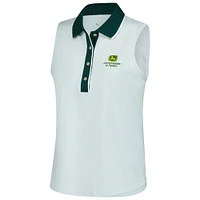 Women's Puma  Light Green John Deere Classic CLOUDSPUN Bridges Sleeveless Polo
