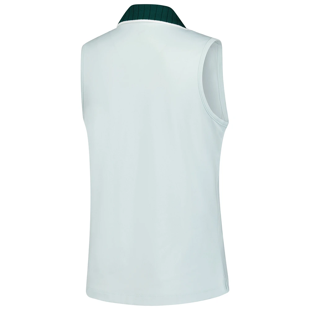 Women's Puma  Light Green John Deere Classic CLOUDSPUN Bridges Sleeveless Polo