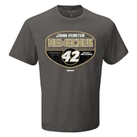 T-shirt à hayon John Hunter Nemechek de la collection LEGACY Motor Club Team pour hommes, charbon bois