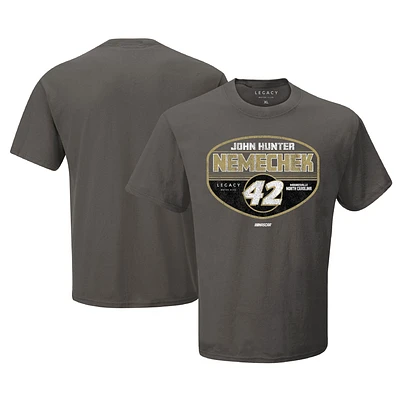 T-shirt à hayon John Hunter Nemechek de la collection LEGACY Motor Club Team pour hommes, charbon bois