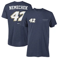 Men's LEGACY Motor Club Team Collection  Heather Navy John Hunter Nemechek Rush Hour Tri-Blend T-Shirt