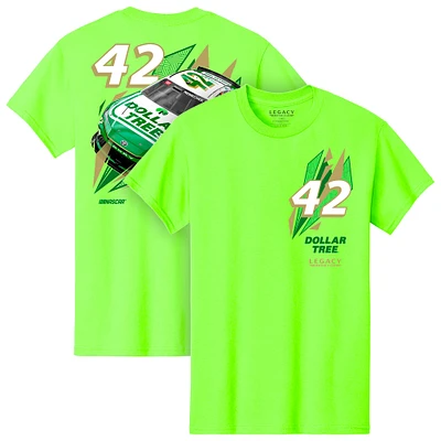 T-shirt pour homme LEGACY Motor Club Team Collection vert fluo John Hunter Nemechek Dollar Tree Car