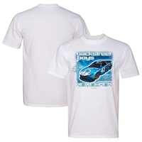 T-shirt tri-blend blanc pour homme, collection LEGACY Motor Club Team, John Hunter, Nemechek, Backstreet Boys, voiture