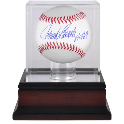 Johnny Bench Cincinnati Reds Fanatics Authentic Autographed Baseball with "HOF 89" Inscription and Mahogany Baseball Display Case
