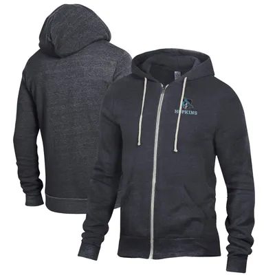 Johns Hopkins Blue Jays Rocky Full-Zip Hoodie - Black