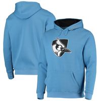 Men's Colosseum Light Blue Johns Hopkins Jays Arch and Logo Pullover Hoodie