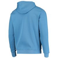 Men's Colosseum Light Blue Johns Hopkins Jays Arch and Logo Pullover Hoodie