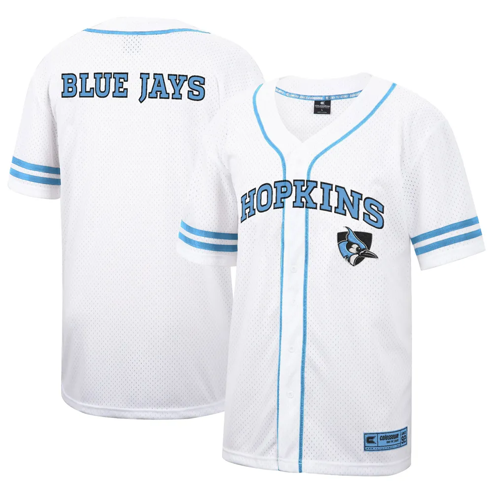 Colosseum Men's Colosseum White Johns Hopkins Blue Jays Free Spirited Mesh  Button-Up Baseball Jersey