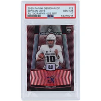 Jordan Love Utah State Aggies Autographed 2020 Panini Obsidian DP Electric Etch Red #28 #1/5 PSA Authenticated 10 Rookie Card
